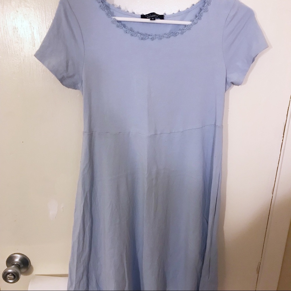 🆕WT Light Blue Fit & Flare TopShop Dress